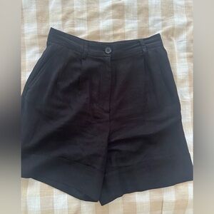 Zara linen shorts.
